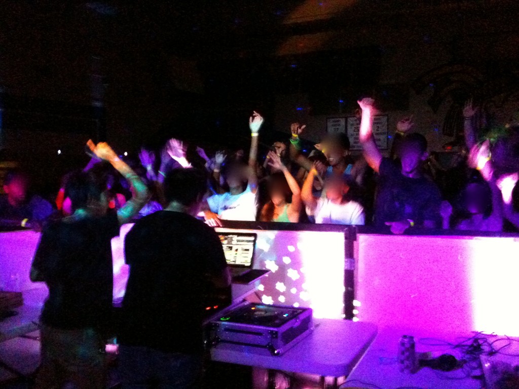 DJs getting the crowd excited