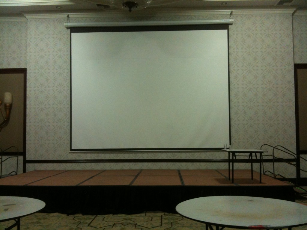 Sweetheart stage (undecorated day before wedding)