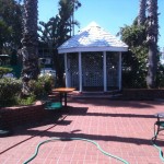 Ceremony gazebo (undecorated day before wedding)