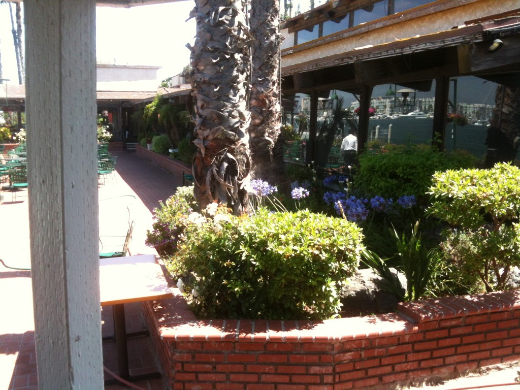 View from ceremony gazebo (undecorated day before wedding)