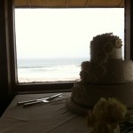 Cake and ocean