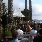 Ceremony on the patio