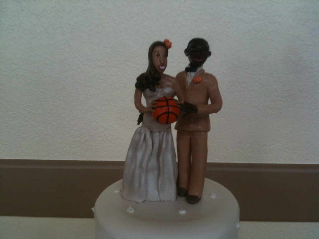 Custom-made, personalized cake topper